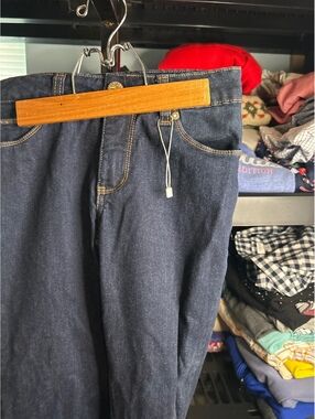 Beija-Flor Dark Blue Skinny Jeans with Raw Hem